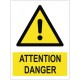 Panneau attention danger