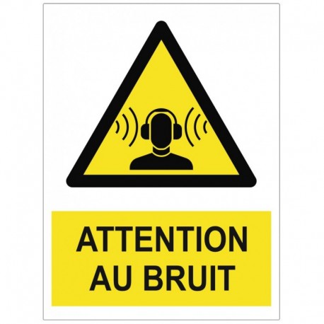 Panneau attention au bruit