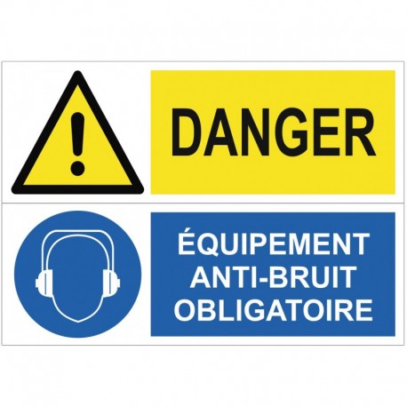 Autocollant equipement anti bruit obligatoire