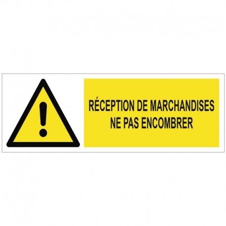 Autocollant réception de marchandises