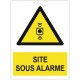 Autocollant site sous alarme