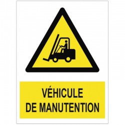 Autocollant vehicule de manutention