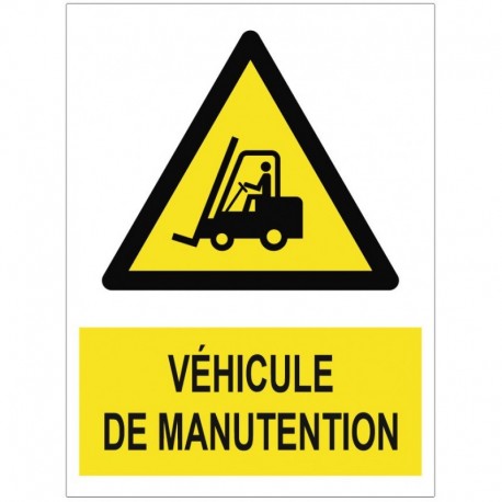 Autocollant vehicule de manutention