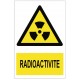 Autocollant picto radioactivite