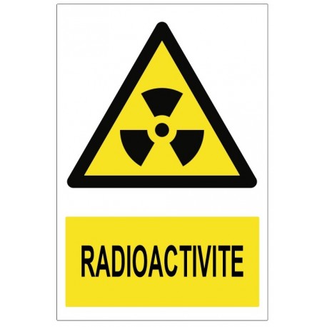 Autocollant picto radioactivite - Sticker A moi Etiquette & Autocollant