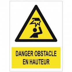 Picto obstacle en hauteur