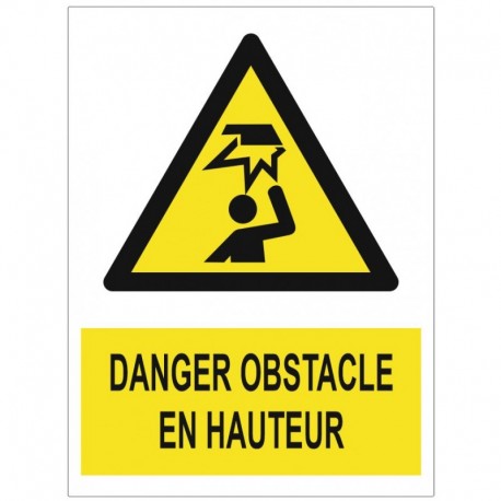 Picto obstacle en hauteur