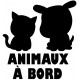 Stickers animaux à bord