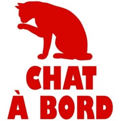 Sticker chat à bord pour voiture