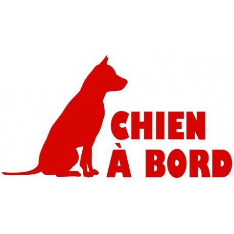 Sticker gros chien à bord