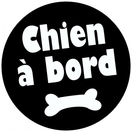 Autocollant chien à bord