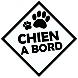 Adhesif chien à bord
