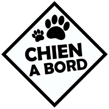 Adhesif chien à bord