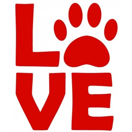 Adhesif patte chien à bord