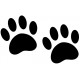 Sticker pattes chiens