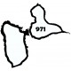 Sticker guadeloupe