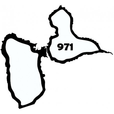 Sticker guadeloupe