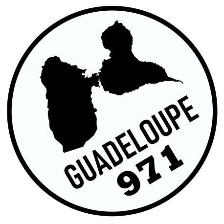 Autocollant 971 guadeloupe