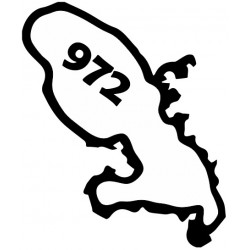 Sticker martinique 972