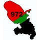 Sticker martinique 972 palmier