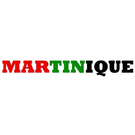 Sticker martinique drapeau carte