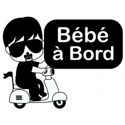 Sticker bébé à bord bavoir