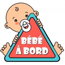 Sticker petits pieds bébé à bord