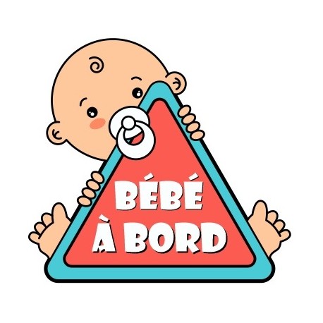 Sticker petits pieds bébé à bord