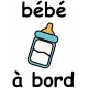 Sticker alerte bébé à bord