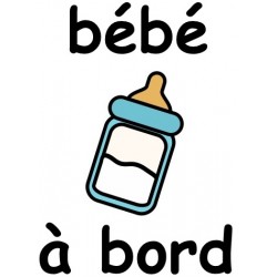 Sticker alerte bébé à bord