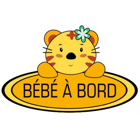 Sticker bébé à bord biberon