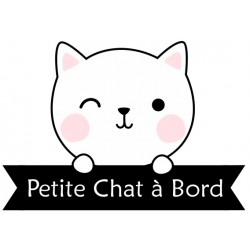 Sticker bébé à bord petit lion