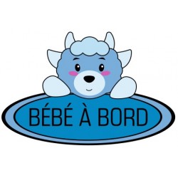 Autocollant bébé à bord petit chat