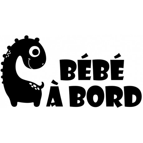 Autocollant bébé à bord rose