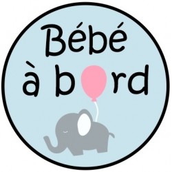 Sticker bébé à bord dragon