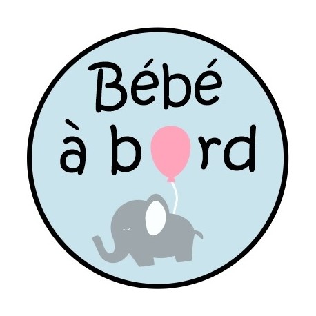Sticker bébé à bord dragon