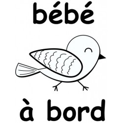 Sticker petite fée à bord