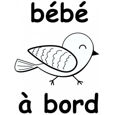 Sticker petite fée à bord