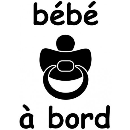 Autocollant tetines à bord