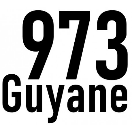 Stickers Guyane fleurs