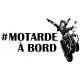 Autocollant motard à bord casque