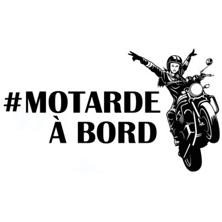 Autocollant motard à bord casque