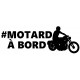 Autocollant motarde à bord