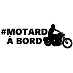 Autocollant motarde à bord