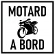 Autocollant motard à bord