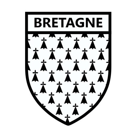 Sticker blason breizh
