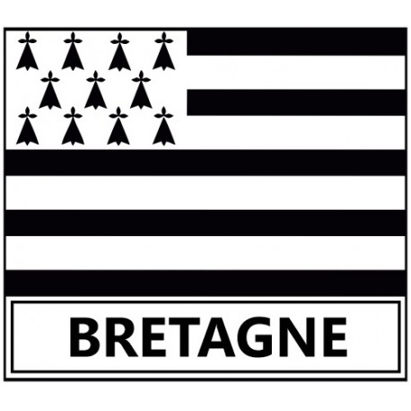 Autocollant blason bretagne