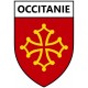 Autocollant drapeau occitanie