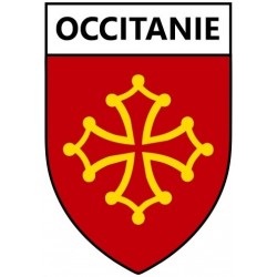 Autocollant drapeau occitanie