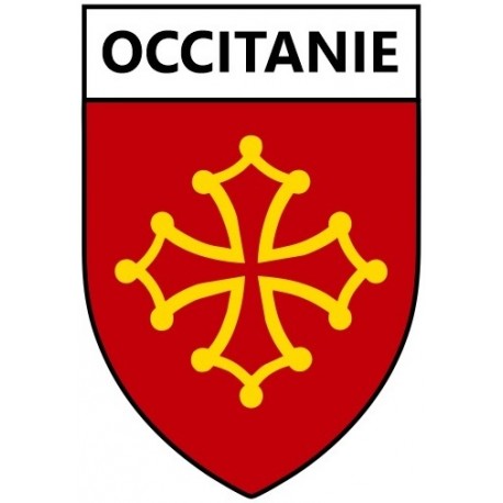 Autocollant drapeau occitanie